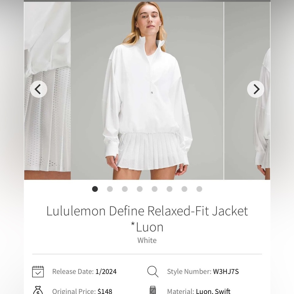 Lululemon Relaxed Define Jacket 10 Nwt